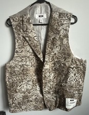 NWT JOSEPH ABBOUD waistcoat LINEN vest XL tan brown Men's Suit price