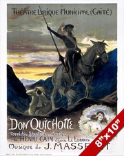 DON QUIXOTE FRENCH THEATER PLAY POSTER PAINTING REAL CANVAS ART PRINT Theater - Play price