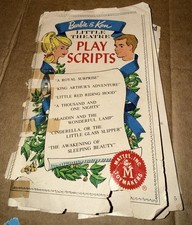 Vintage Barbie Little Theater Play Scripts Theater - Play price