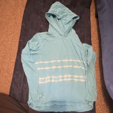 Wonder Nation Girls Pullover Hoodie Blue Tie-Dye Long Sleeve XXL/2XG (18) Girls' Sweatshirt price