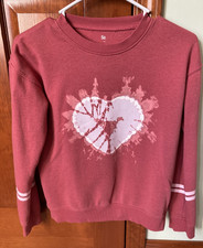 SO Girls Sweatshirt, Youth Size Large, Reddish Pink Color, Pre-Owned Girls' Sweatshirt price