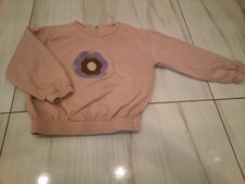 Bebe organic girls mauve sweatshirt with flower motif size 8 adorable! Girls' Sweatshirt price
