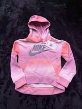 Nike Girls Hoodie Size 6 Tie Dye Pink With Sparkle Logo Girls' Sweatshirt price