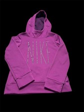 Nike Girls Therma Hoodie Sweatshirt Purple Youth Size Medium Sportswear Girls' Sweatshirt price