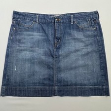 Gap Jeans Womens Denim Skirt 20 Blue Stretch Mini Straight Casual Y2K Skater Jeans / Denim Skirt price