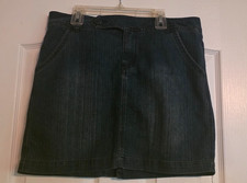 Dark Blue Distressed Denim Skirt, Size 8, Blue Epic Brand Jeans / Denim Skirt price