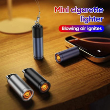 USB Type-C Mobile Phone Cigarette Lighter Air Blowing Portable Mini Lighter NEW Lighter price