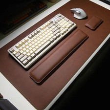 Large Leather Desk Mat – Waterproof Mouse Pad Non-Slip Keyboard & Wrist Support Desk Pad Set price