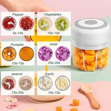 Electric Mini Garlic Chopper Wireless Food Processor Meat Grinder Vegetable Cutt Choppers / Food Processors price