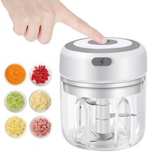 300ML Electric Garlic Chopper, 6 Blades Garlic Grinder Mini Vegetable Chopper,US Choppers / Food Processors price