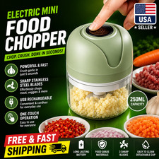 Electric Mini Food Chopper 250ml USB Meat Grinder Garlic Vegetable Crusher USA Choppers / Food Processors price