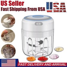 Electric Mini Food Processor Garlic Chopper Onion Grinder Cutter Vegetable White Choppers / Food Processors price
