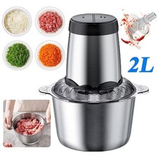 300W Electric Food Vege Chopper Food Processor Kitchen Meat Grinder Mixer 2L US Choppers / Food Processors price