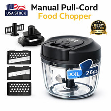 26oz Manual Food Processor Pull String Onion Chopper BPA-Free XXL Choppers / Food Processors price