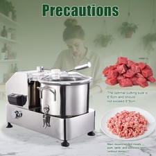 6L Commercial Food Processor Electric Vegetable Fruit Meat Cutter Food Chopper Choppers / Food Processors price