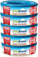 BabyBreeze Diaper Pail Refill Bags for Playtex Diaper Genie -1400 Count (5-Pack) Diaper Disposal Bags price