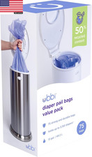 Ubbi Diaper Pail Plastic Bags, Disposable Baby Waste Bags, 3 Pack, 75 Count, 13- Diaper Disposal Bags price