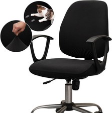 Melaluxe Computer Office Chair Seat Cover + Backrest Cover, Black Office Work Chair price