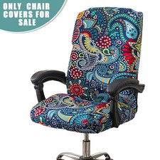 Elastic computer office chair cover, modern minimalist style printed chair cover Office Work Chair price