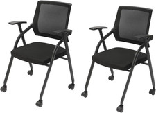 Folding Office Desk Chair with Wheels for Office School Classroom Training Office Work Chair price