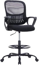 Drafting Chair Ergonomic Tall Home Office Standing Desk Chairs with Foot Ring Office Work Chair price