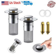 2-Pack Sink Stopper Hair Catcher Bathroom Pop Up Sink Drain Strainer Filter Plug Sink price