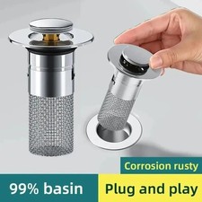 2-Pack Sink Stopper Hair Catcher Bathroom Pop Up Sink Drain Strainer Filter Plug Sink price