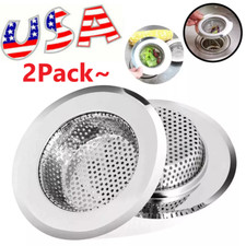 2PCS 4.5" Kitchen Bathroom Sink Strainer Stainless Steel Filter Drain Strainer Sink price