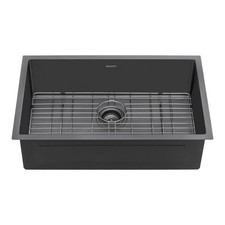 Ruvati 30" Gunmetal Black Undermount Single Kitchen Sink- RVH6300BL Sink price