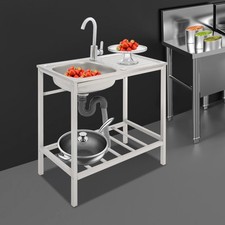 Stainless Steel Outdoor Kitchen Sink with Faucet Hand Washing Station Commercial Sink price