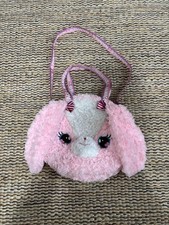 NANACO Pink & White Kawaii Japanese Plush Dog Shoulder Crossbody Bag Purse Clutch Bag price