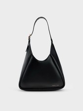 Charles Keith Black Buzz Hobo Bag Clutch Bag price