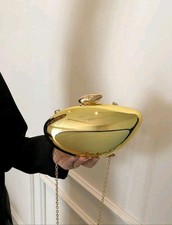 Elegant Metallic Gold Abstract Hard-Shell Acrylic Evening Clutch Clutch Bag price