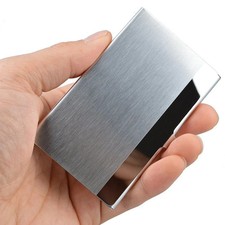 Stainless Steel Card Holder Case Pocket Metal Wallet for ID Credit Business Card Business Card Holder price