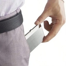 Stainless Steel Card Holder Case Pocket Metal Wallet for ID Credit Business Card Business Card Holder price