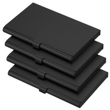 4Pcs Professional Pocket Metal Business Card Case Holder Slim Wallet Black Business Card Holder price