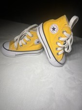 Converse Chuck Taylor All Star Hi High Top Yellow Canvas Sneaker Baby US 2 Baby Shoes price