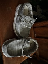 Hey Dude Wally Toddler Linen Lightweight Slip-On Casual Shoes Gray US 7 EU 23 Baby Shoes price