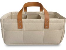 Diaper Caddy Organizer Cart for Nursery Baby Basket Gift for Boy/Girl | Diaper C Baby Care Bag price