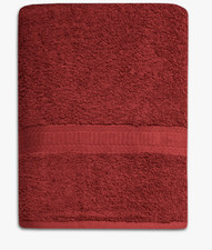 Mainstays Basic Bath Towel, Soft 100% Cotton and Highly Absorbent Bath Towel,Red Bath Towel price