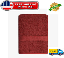 Mainstays Basic Bath Towel,Soft 100% Cotton and Highly Absorbent Bath Towel, Red Bath Towel price