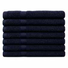 Bath Towels | 100% Cotton | 27 x 54 | Solid Navy Blue | 430 GSM Bath Towel price