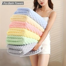 Super Soft Woven Bath Towels Super Absorbent Quick-Drying MicrofiberTowels-2/4 Bath Towel price