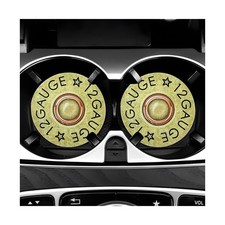 2PCS Car Cupholder Coaster, Cool 12 Gauge Cup Coasters Absorbent Drink Mat wi... Coaster price