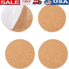 10Pcs Self-Adhesive Round Cork Coasters DIY Crafts Home Use & Projects Coaster price
