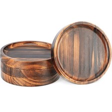 Wooden Coasters for Drinks  Natural Wood Drink Coaster Set for Drinking Glass... Coaster price