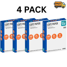 Pen & Gear Printer Copy Paper 8.5x11 92 Bright 20lb 4 Reams 2000 Sheets Copy Paper price