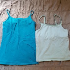 2 Pk Girls Blue & Light Blue Tank Tops/ Camisole Size 8 Girls' Tank Top price