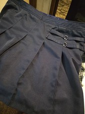 French Toast Plus Adjustable Waist Two-Tab Scooter Skirt Girls 16 Navy Zip Girls' Skirt price