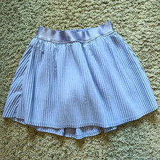 In Motion Girls Pleated Pull-On Skirt Elastic Waist Solid Blue Short S 6/7 Girls' Skirt price